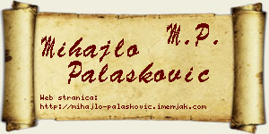 Mihajlo Palasković vizit kartica
